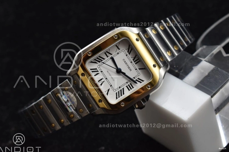 on YG SS SS White de Cartier Edition Dial 1096 MIYOTA SmartLinks BVF Bracelet YG Sporty V 1:1 9015 Santos Best 35mm 0705